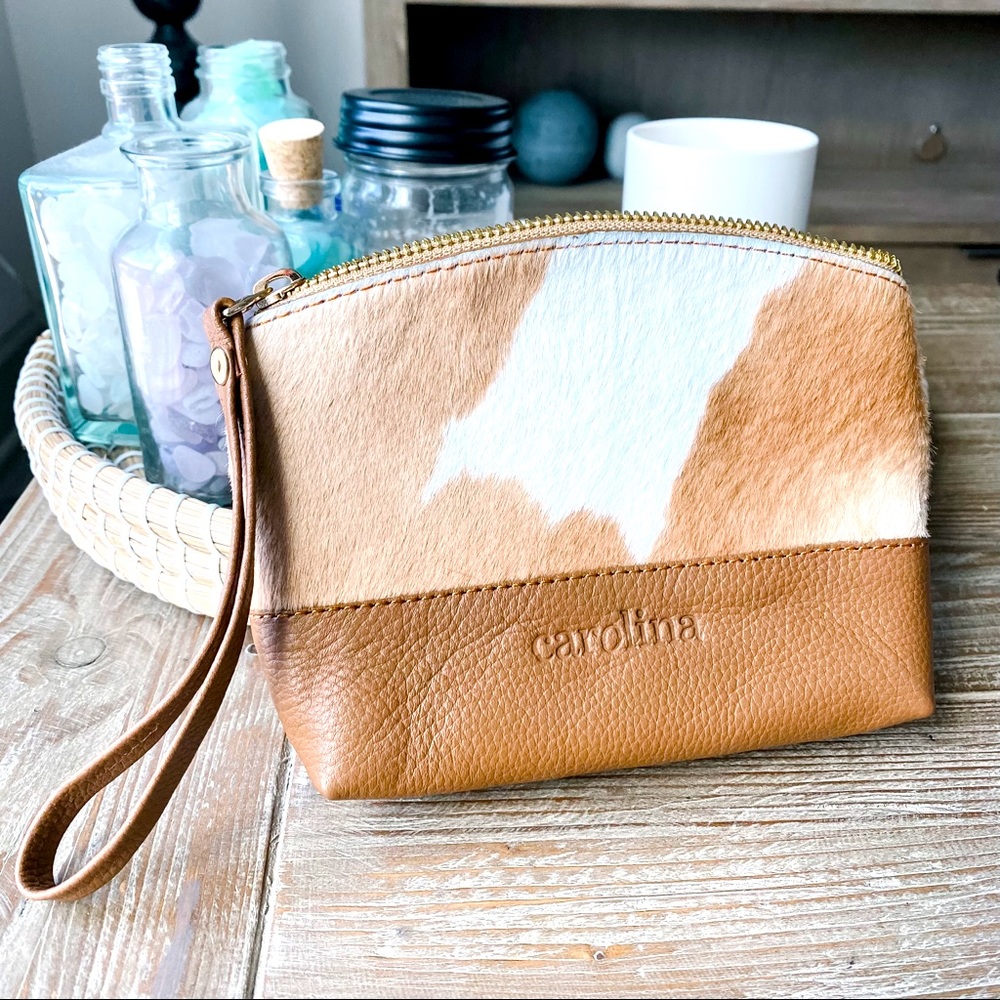 Carolina Maple Clutch Tan Cowhide